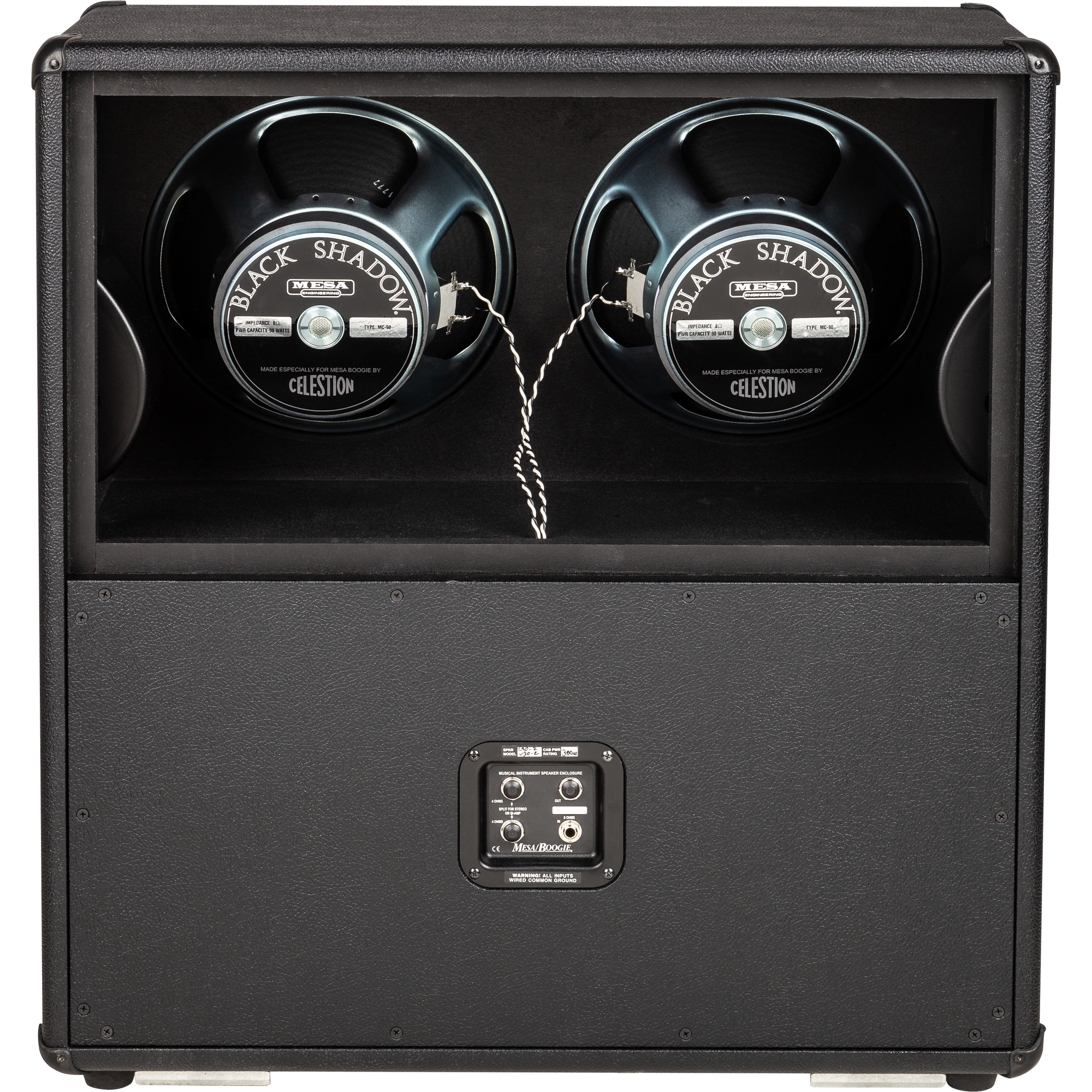 Mesa Boogie Split-Back 4x12 Cabinet Black 0.B412V.SL.AM.FC