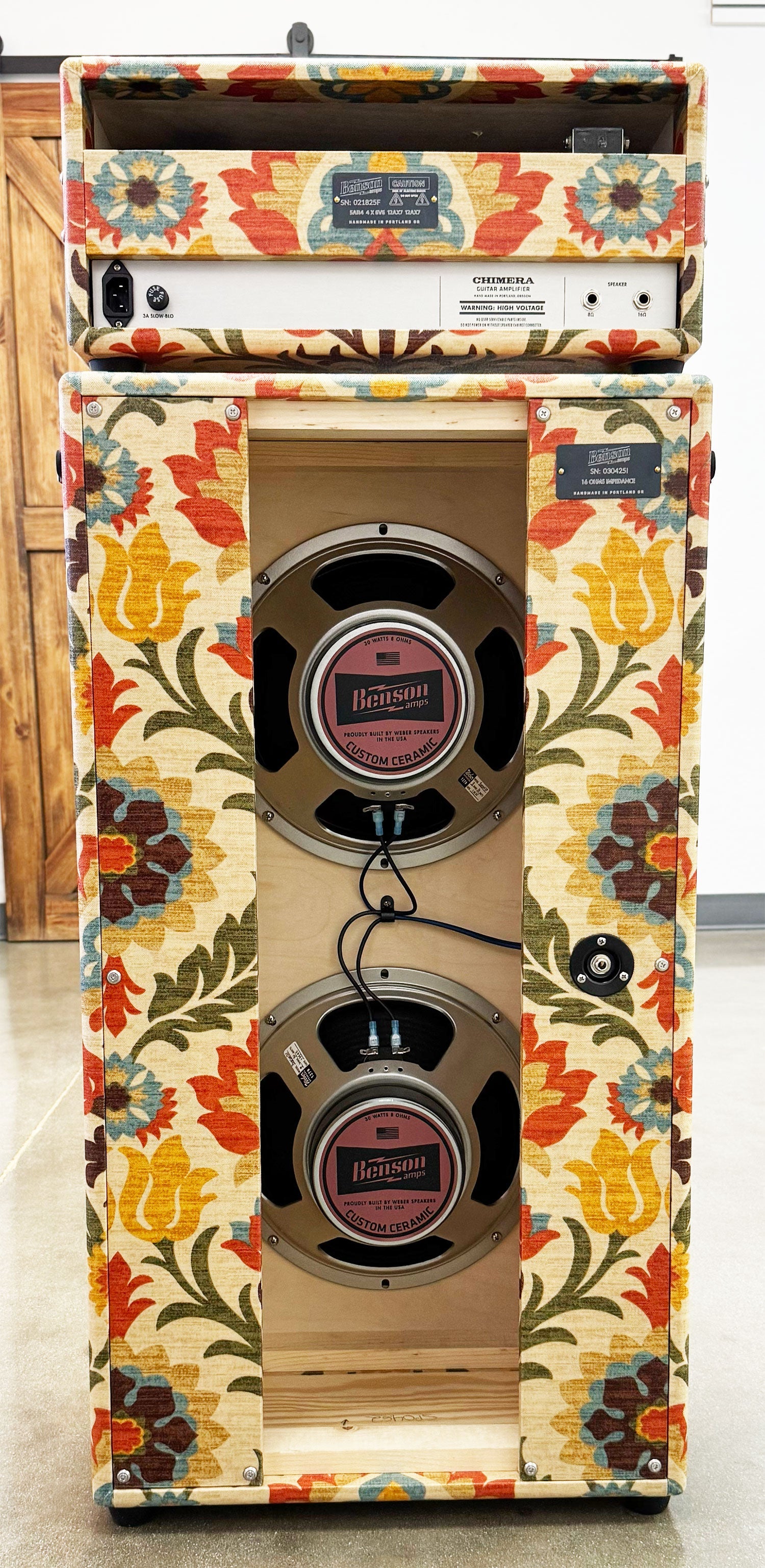 Benson Amps Chimera Head & 2x12 Cabinet Desert Gertie Tolex