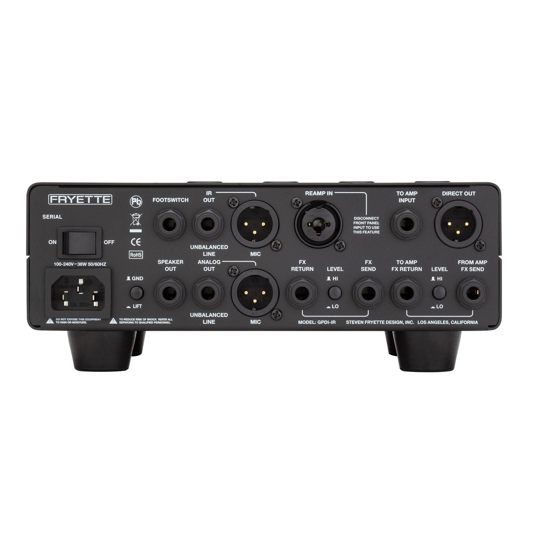 Fryette Valvulator GP/DI IR Direct Recording Tube Amplifier