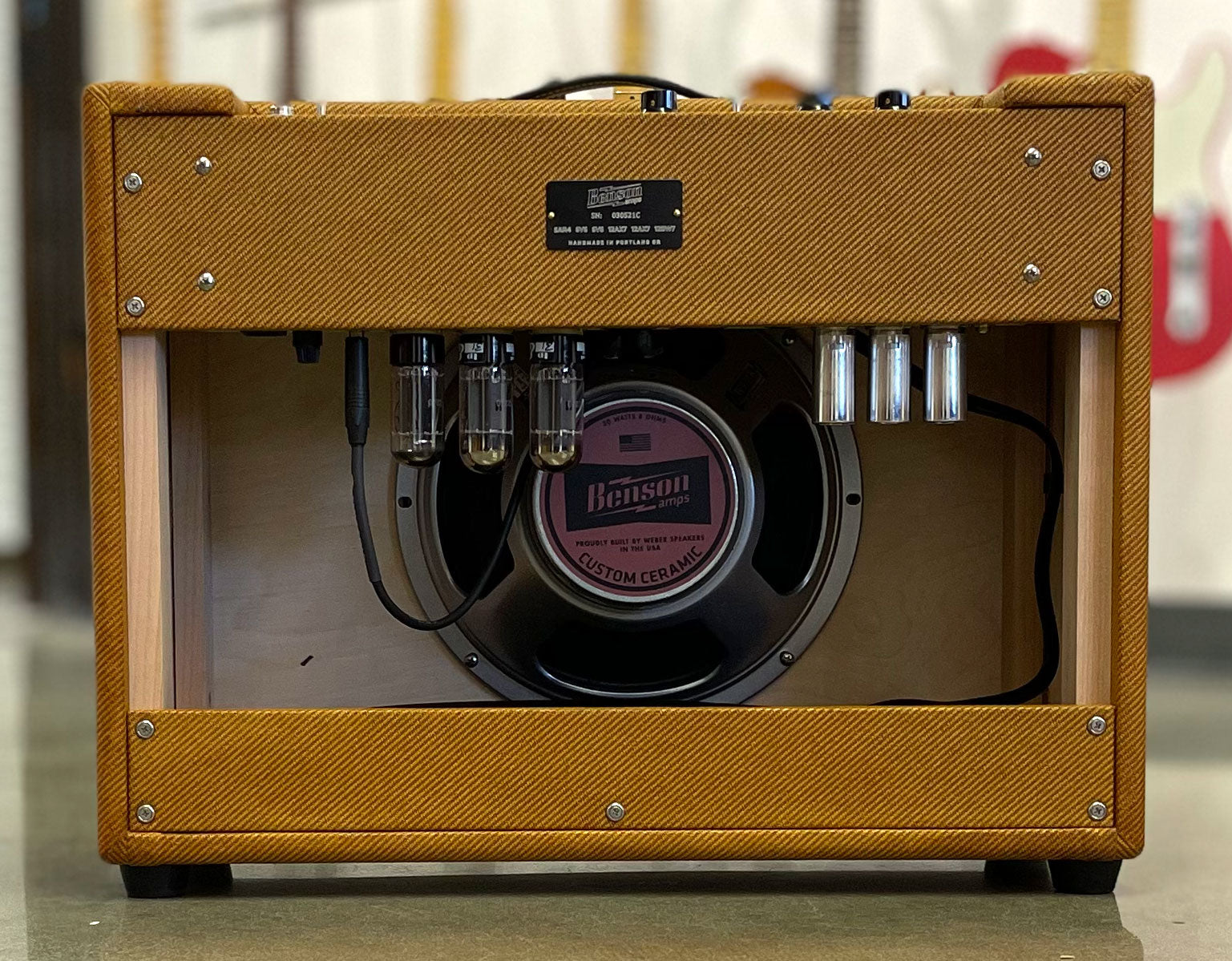 Benson Amps Monarch Reverb 1x12 Combo Amplifier Aged Tweed/Oxblood