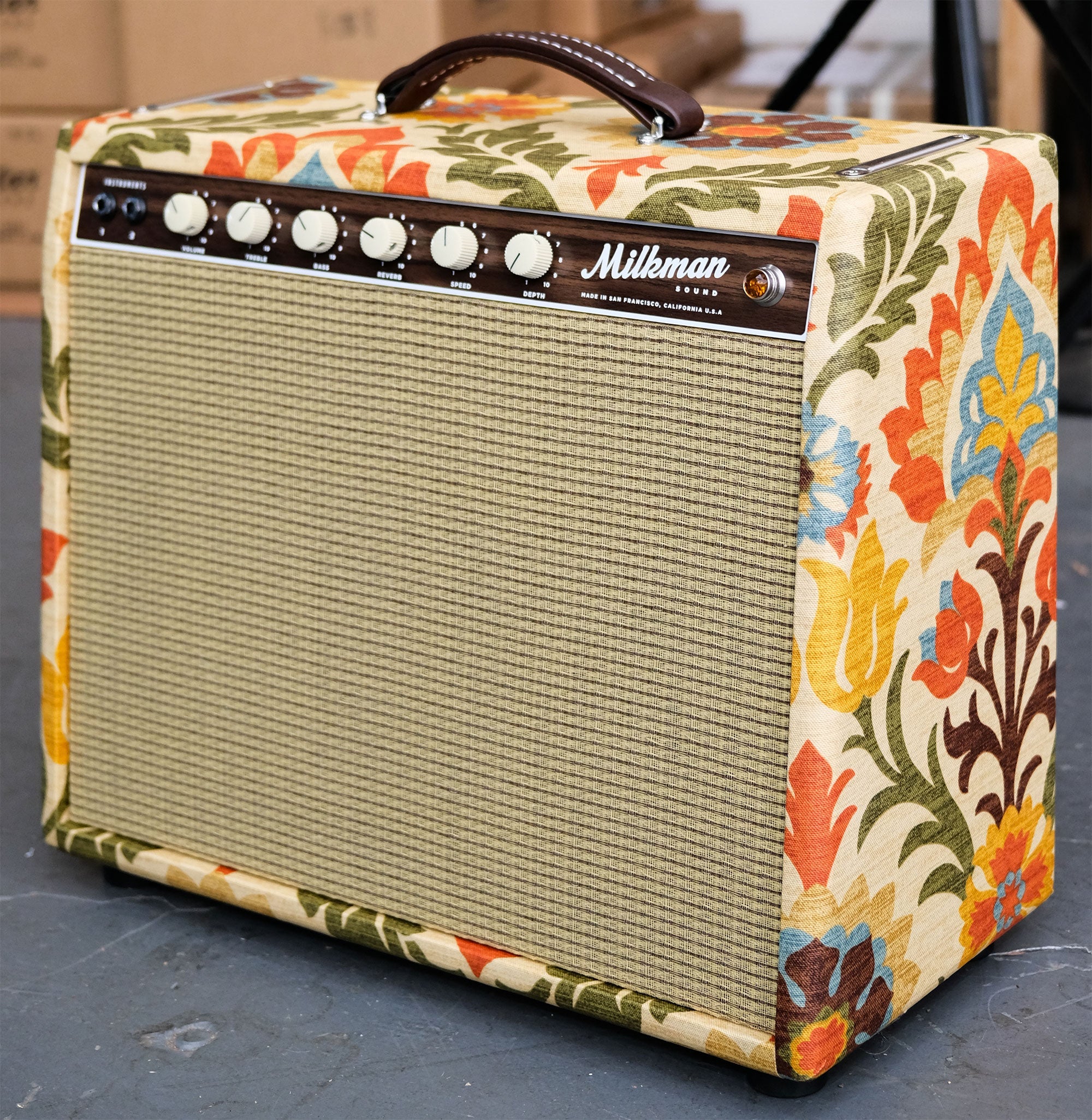 Milkman Sound 20W Creamer Combo Amplifier Khaki Floral Fane A60 Speakers