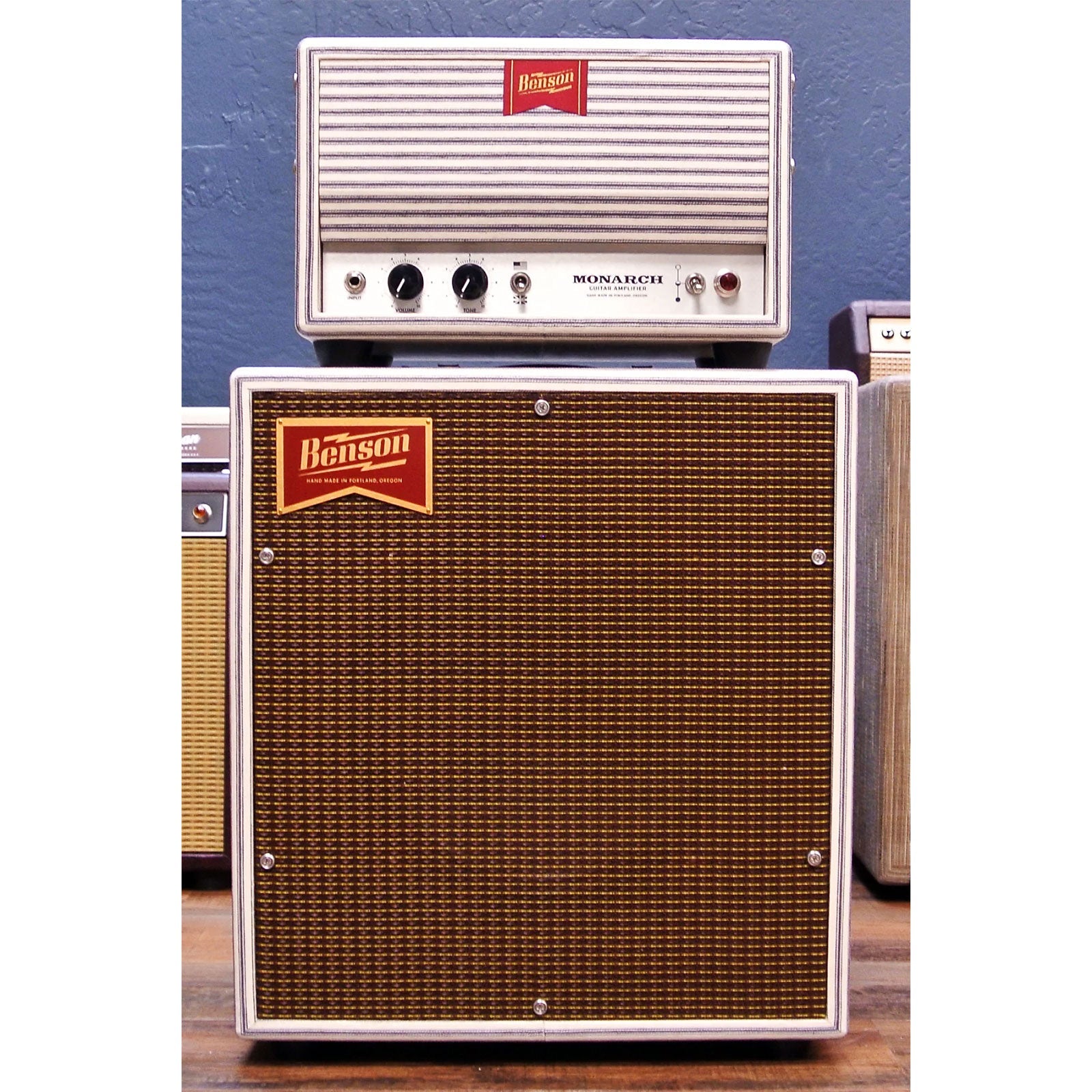 Benson Amps Monarch Head & 1x12 Cabinet Classic Striped/Oxblood