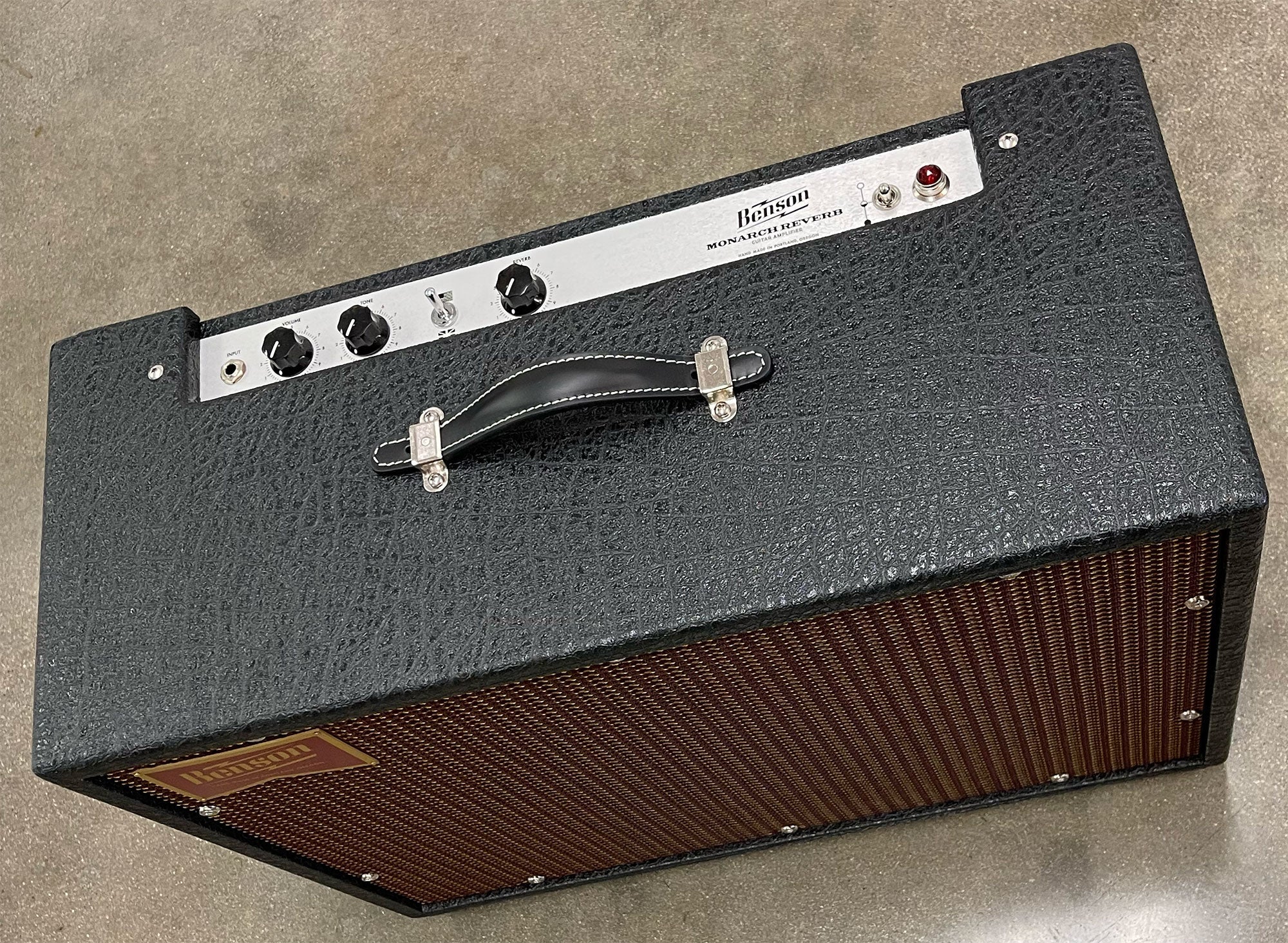 Benson Amps Monarch Reverb 1x12 Combo Amplifier Black Oxblood Grill