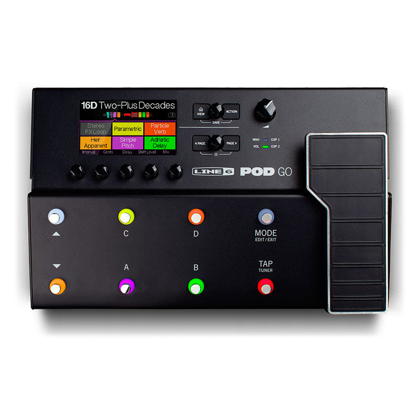Line 6 POD Go Guitar Effects Processor Pedalboard