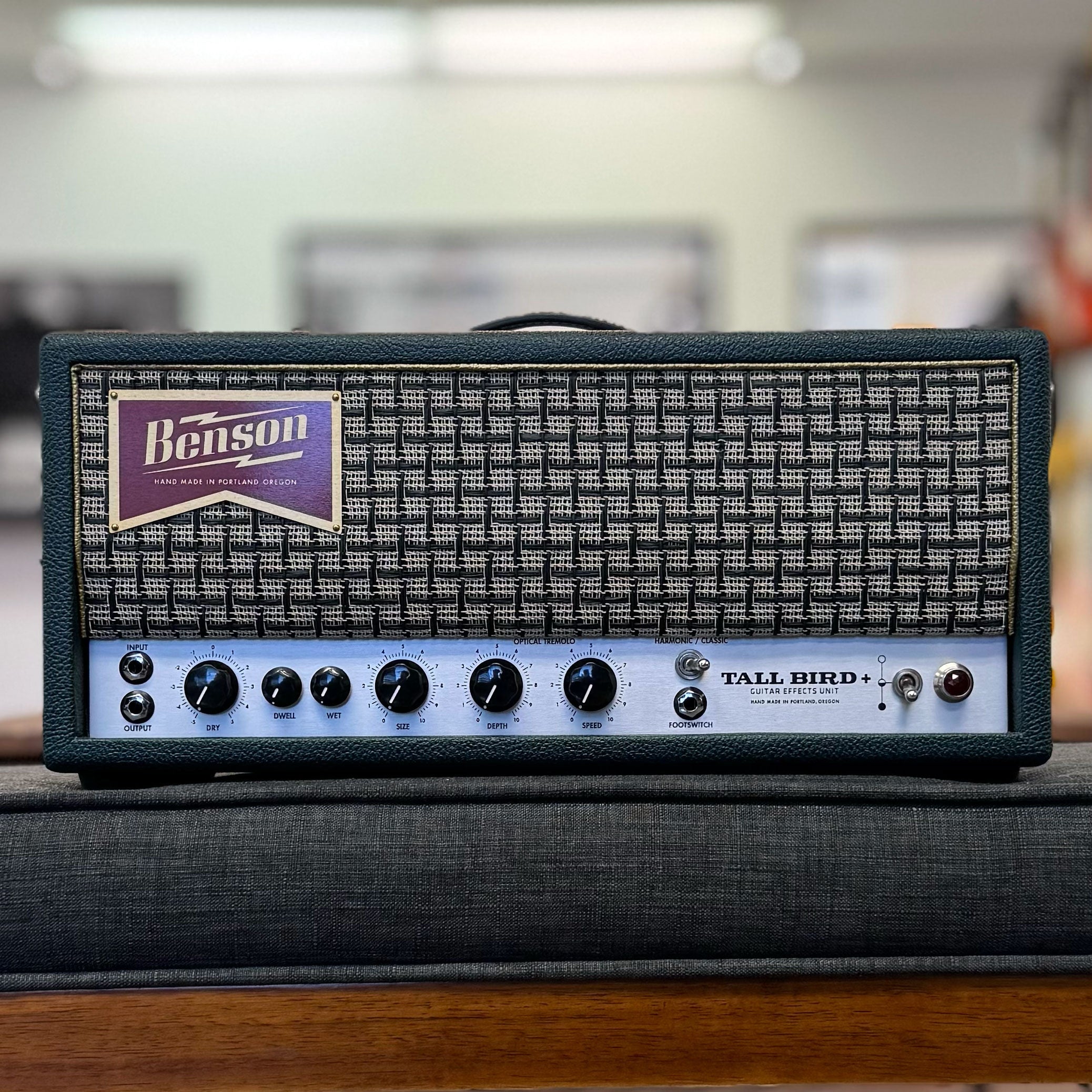 Benson Amps Tall Bird Plus Tube Driven Spring Reverb & Optical Tremolo Green