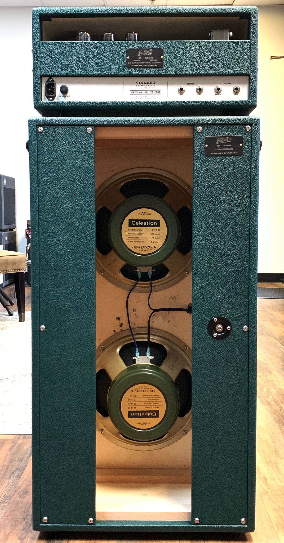 Benson Amps Vincent 30 Watt Channel Switching Guitar Amplifier Stack